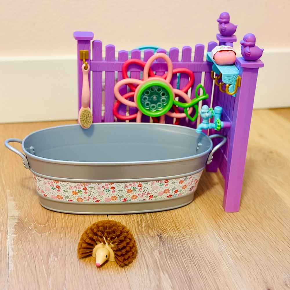 SOLD Wellie Wishers Playful Garden Washtub Set